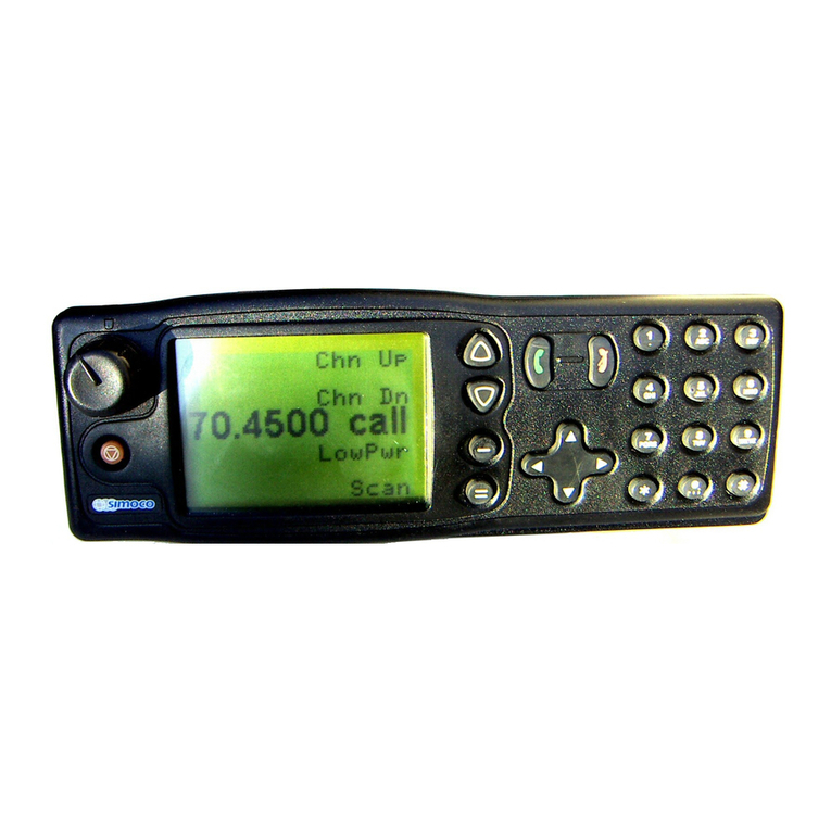 Simoco SRM9030 User manual