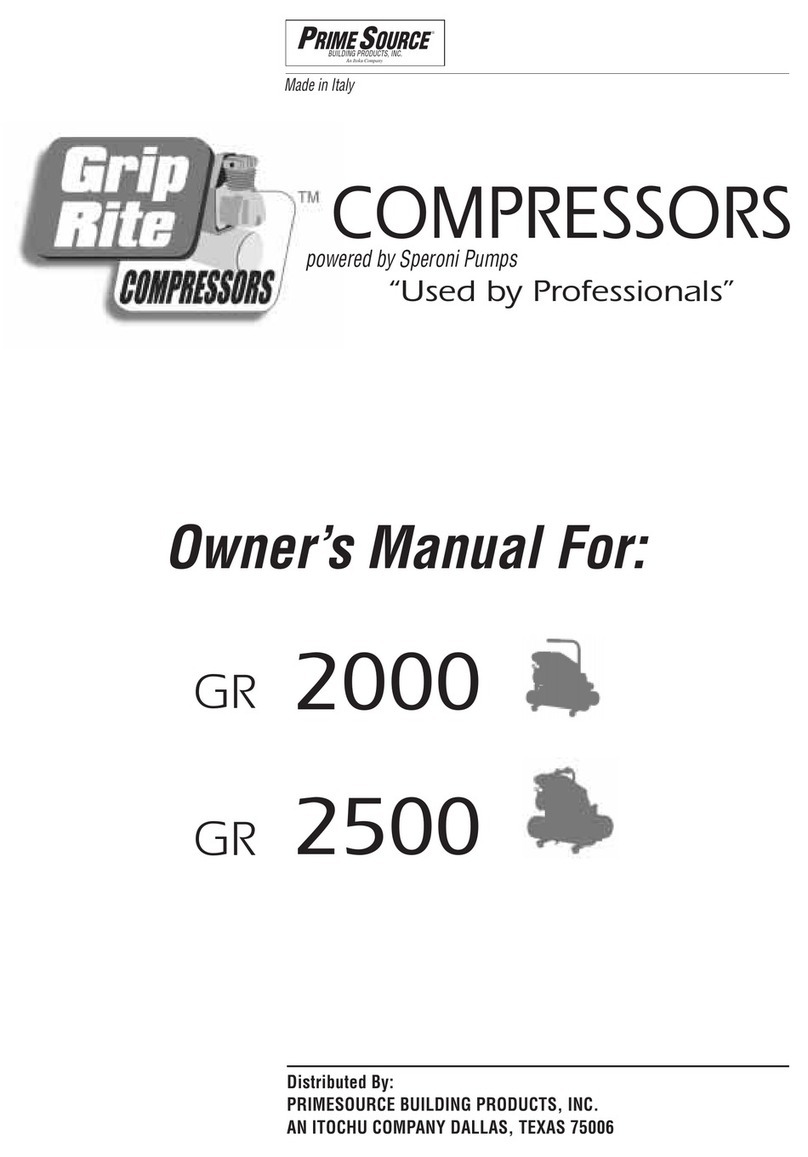 Prime Source Speroni Pumps Grip-Rite GR 2000 owner's manual Prime Source Speroni Pumps Grip-Rite GR 2000 owner's manual