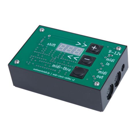 audiowerkstatt midi-clock-shifter v2 quick start guide