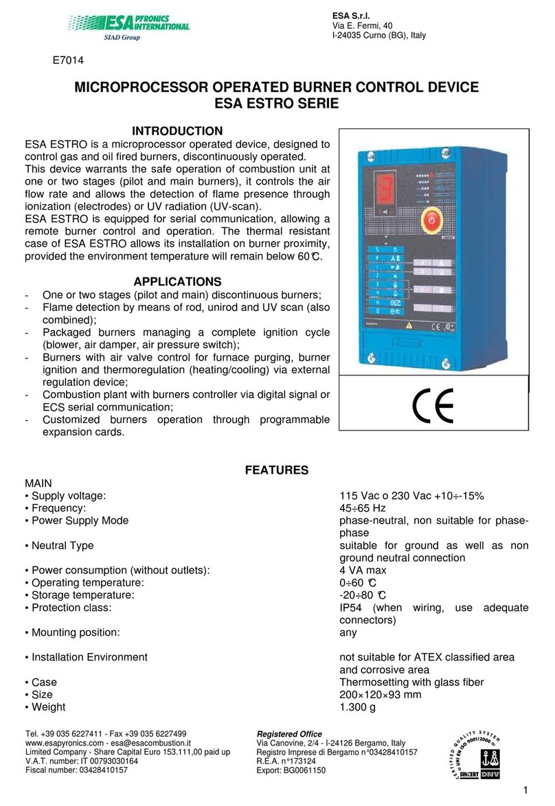 SIAD ESA ESTRO Series manual