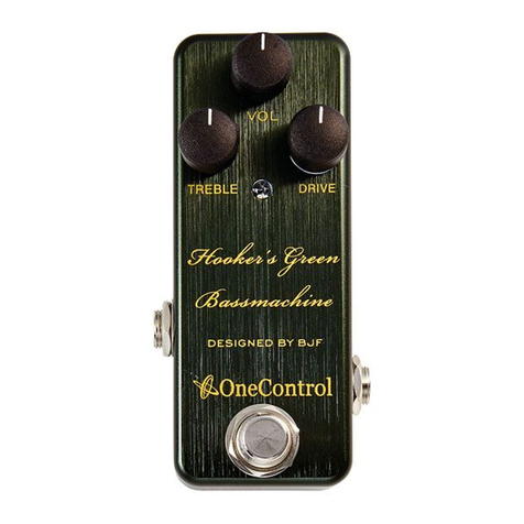 One Control Hooker’s Green Bass Machine user manual