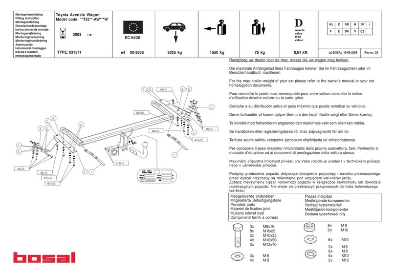 bosal 031571 Fitting instructions