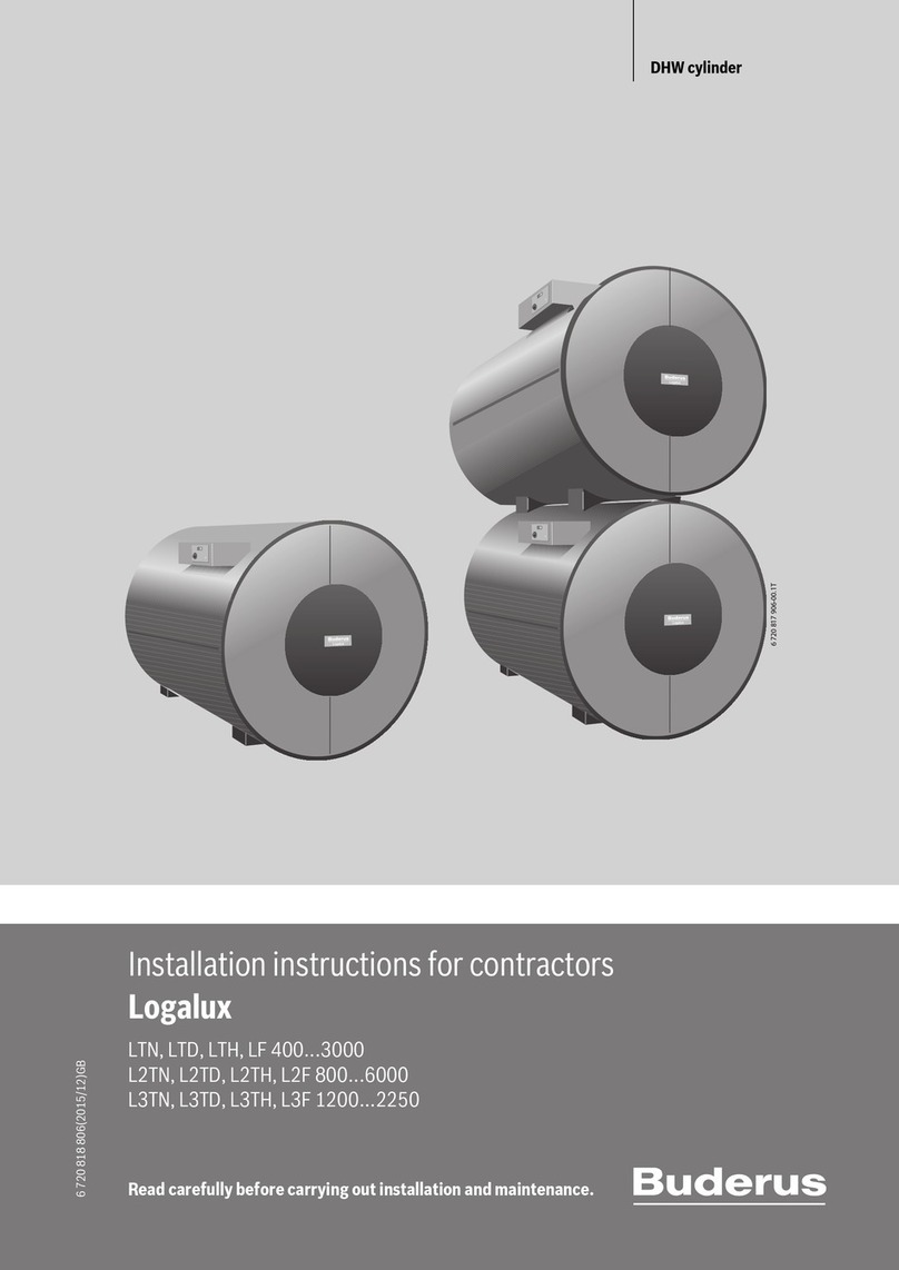 Buderus Logalux LTN Series Installation instructions for contractors