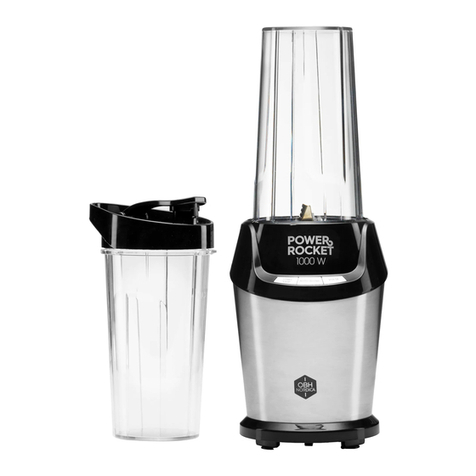 OBH Nordica POWER ROCKET 1000 W User manual