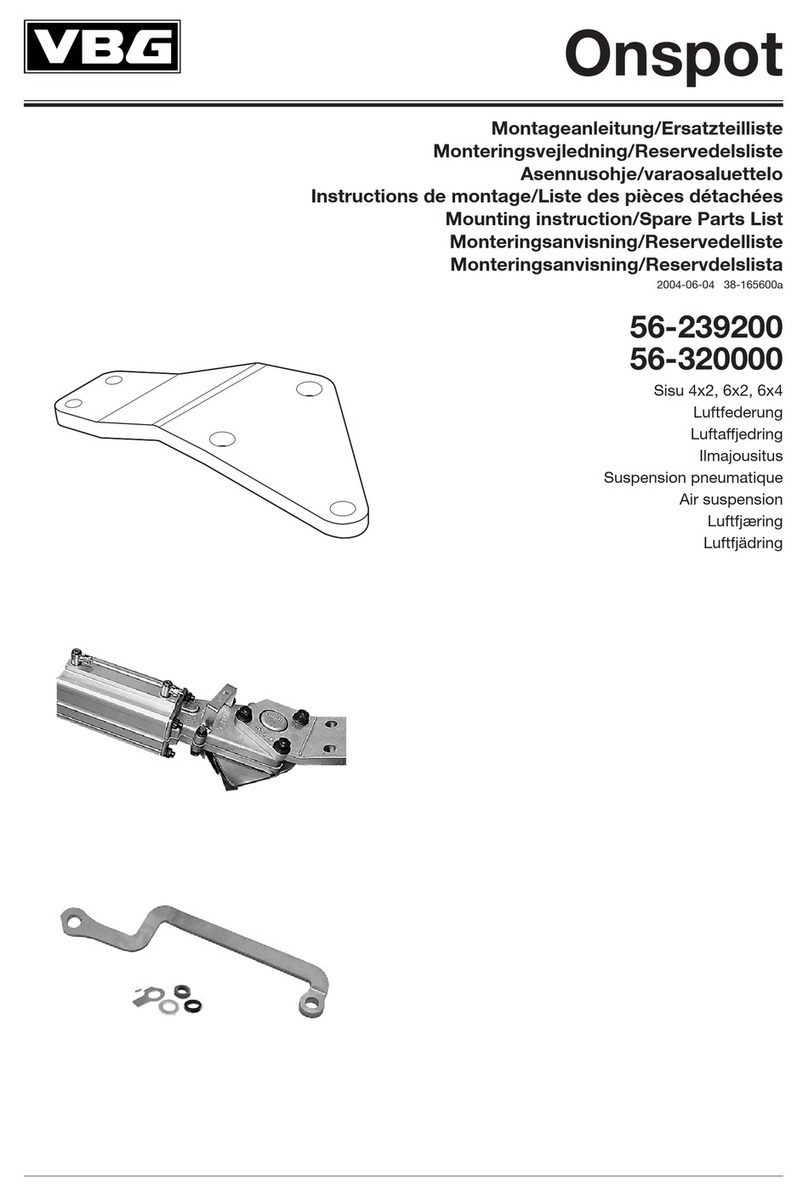 VBG Onspot Mounting instruction/Spare Parts List