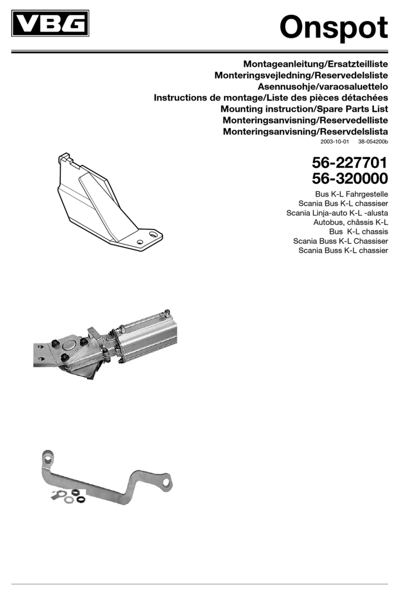 VBG Onspot Mounting instruction/Spare Parts List