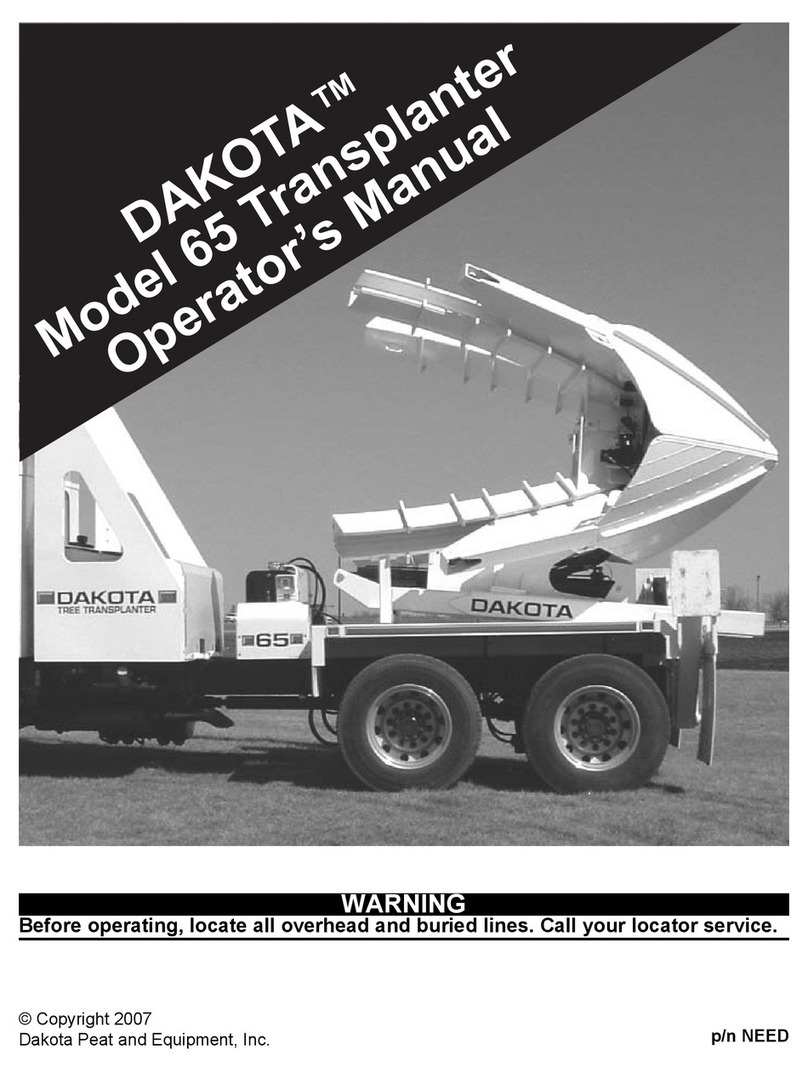 Dakota 65 TREE Transplanter User manual