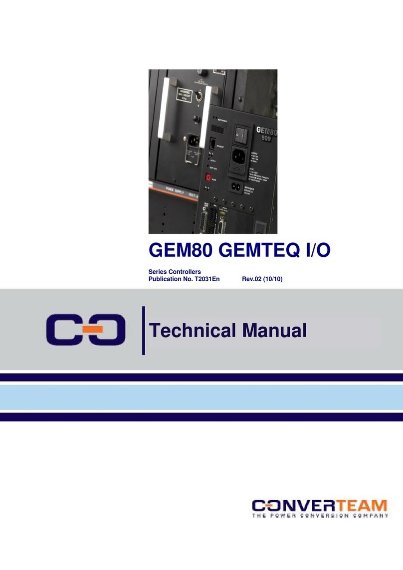 Converteam GEMTEQ I/O GEM80 Technical manual