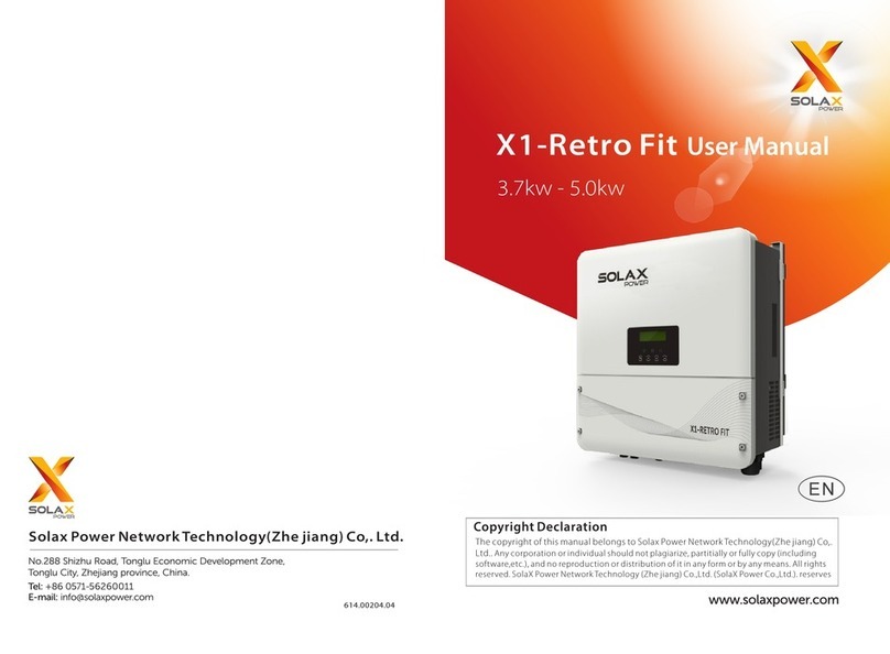SolaX Power X1-Retro Fit User manual