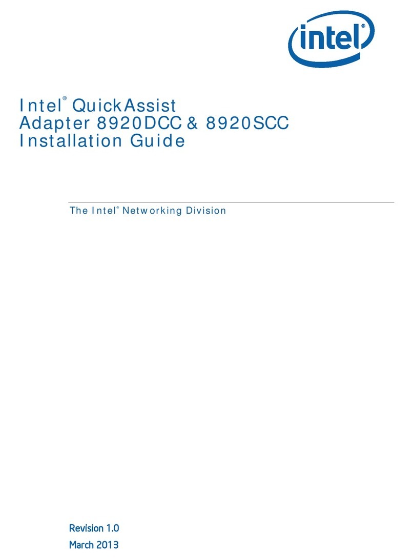 Intel QuickAssist 8920DCC User manual Intel QuickAssist 8920DCC User manual