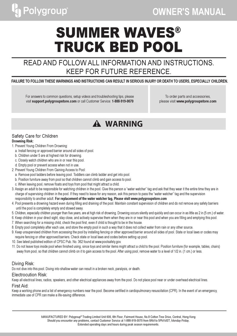 Polygroup Summer Waves Maintenance Kit owner's manual