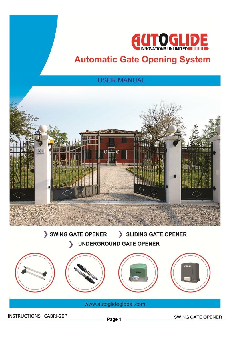 Autoglide CABRI-20P user manual