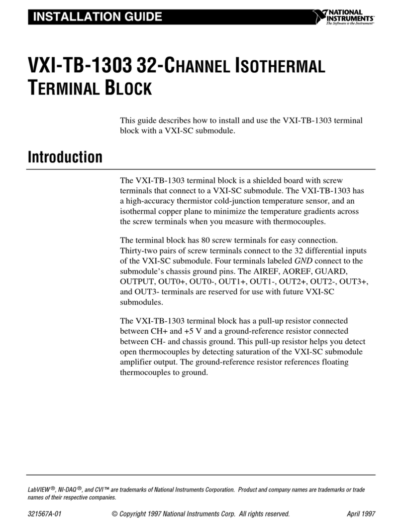 National Instruments VXI-TB-1303 User manual National Instruments VXI-TB-1303 User manual