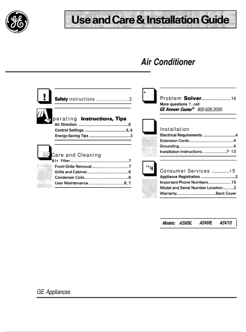 GE ASV06 User manual
