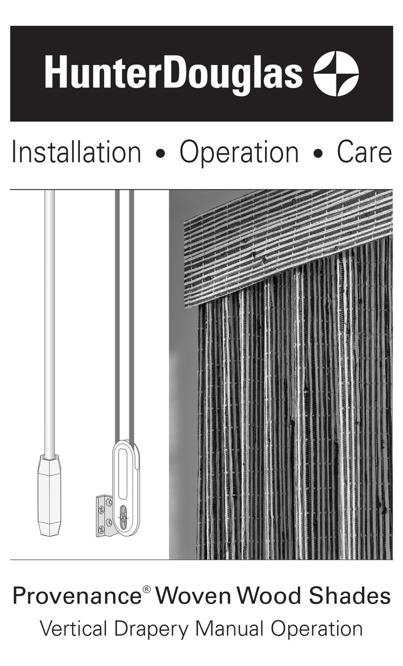 HunterDouglas Provenance Parts list manual