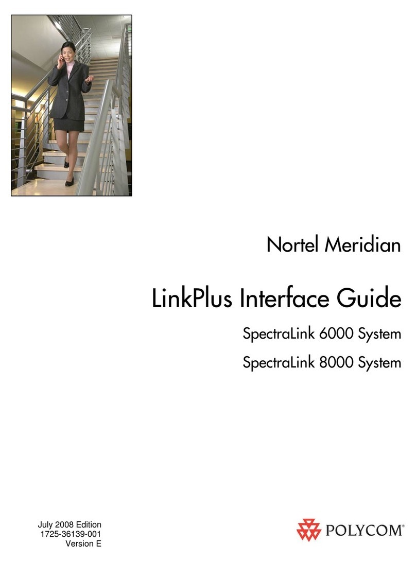 Polycom SpectraLink 6000 Series Interface guide