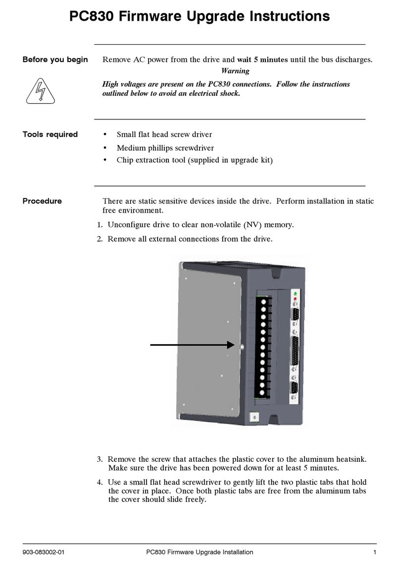 Kollmorgen PC830 Quick start guide