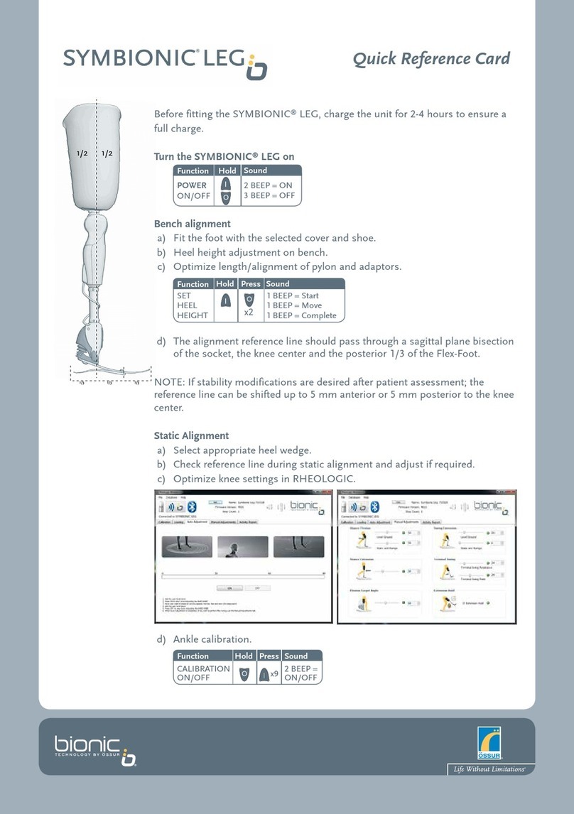 Ossur Bionic Symbionic Leg Reference guide