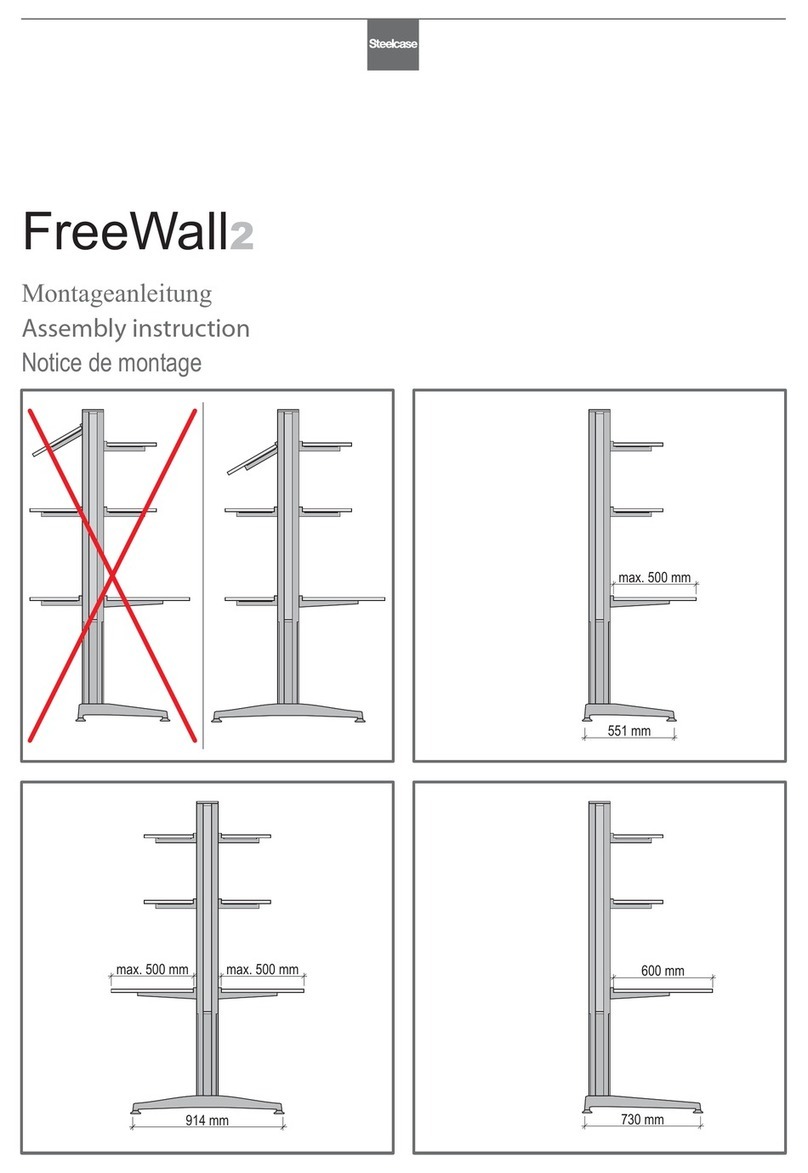Steelcase FreeWall2 Assembly instruction