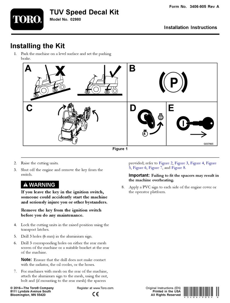Toro 02980 installation instructions