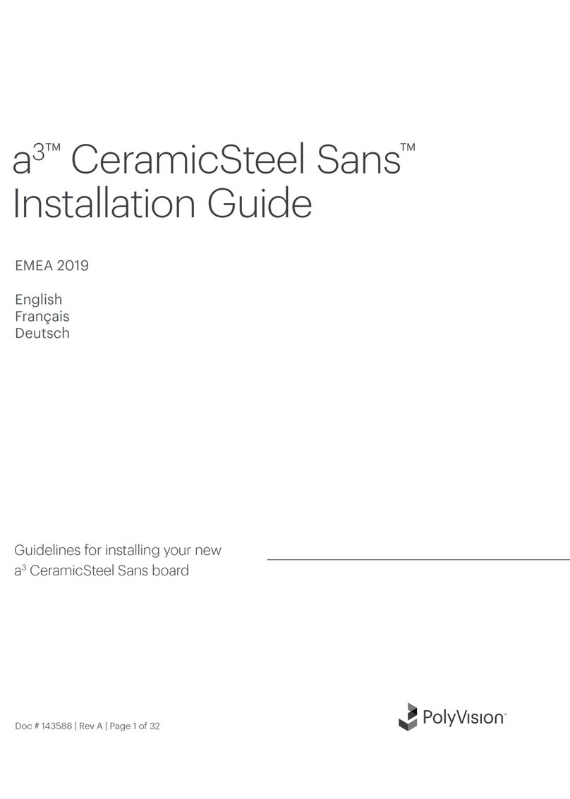 PolyVision a3 CeramicSteel Sans User manual PolyVision a3 CeramicSteel Sans User manual