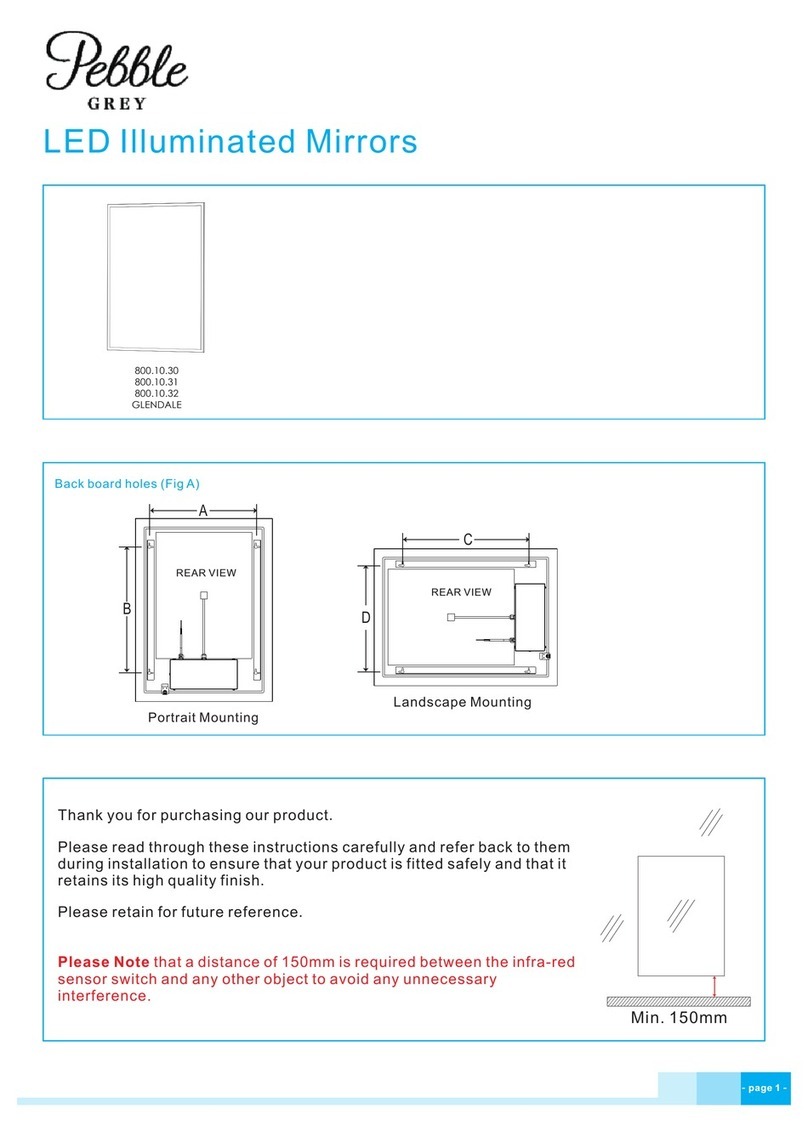 Pebble Grey GLENDALE 800.10.30 User manual