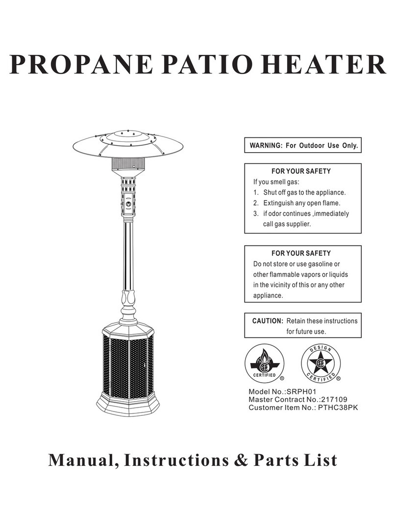 Napoleon PTHC38PK User manual