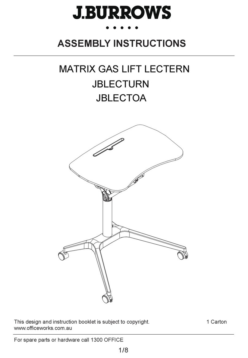 J.Burrows MATRIX JBLECTURN Assembly instructions