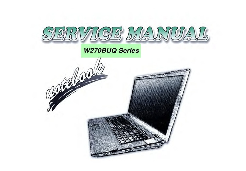 Clevo W270BUQ Series User manual