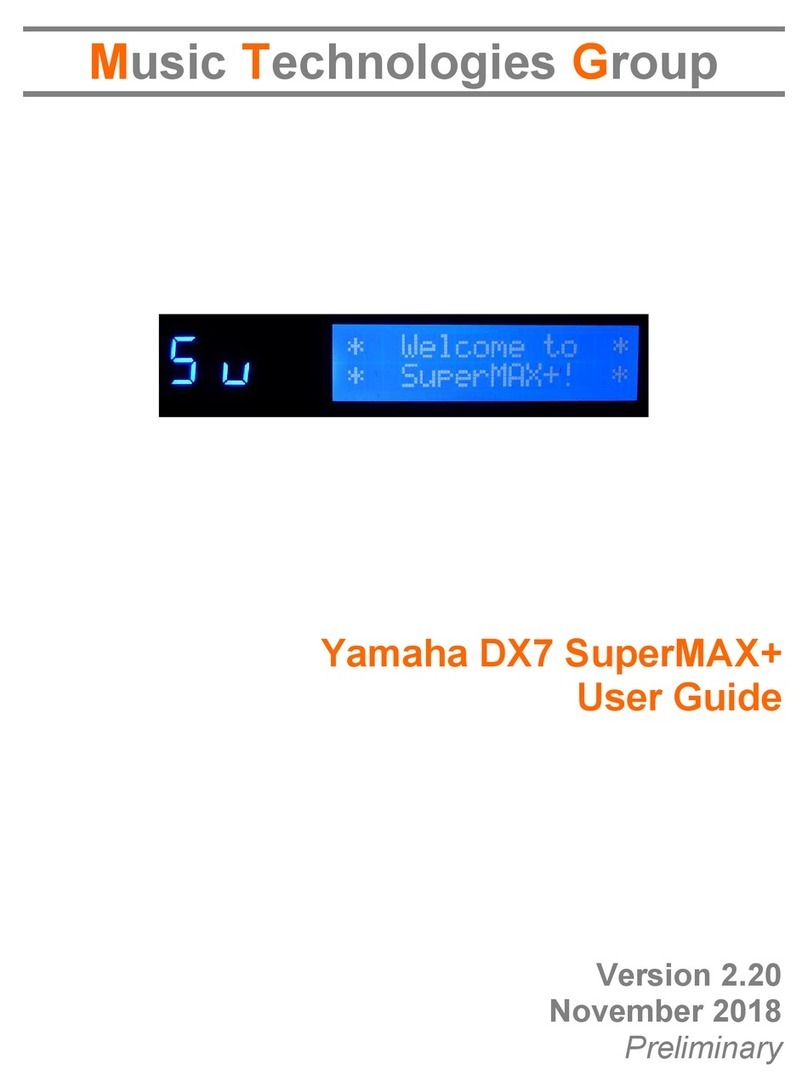 Yamaha DX7 SuperMAX+ User manual