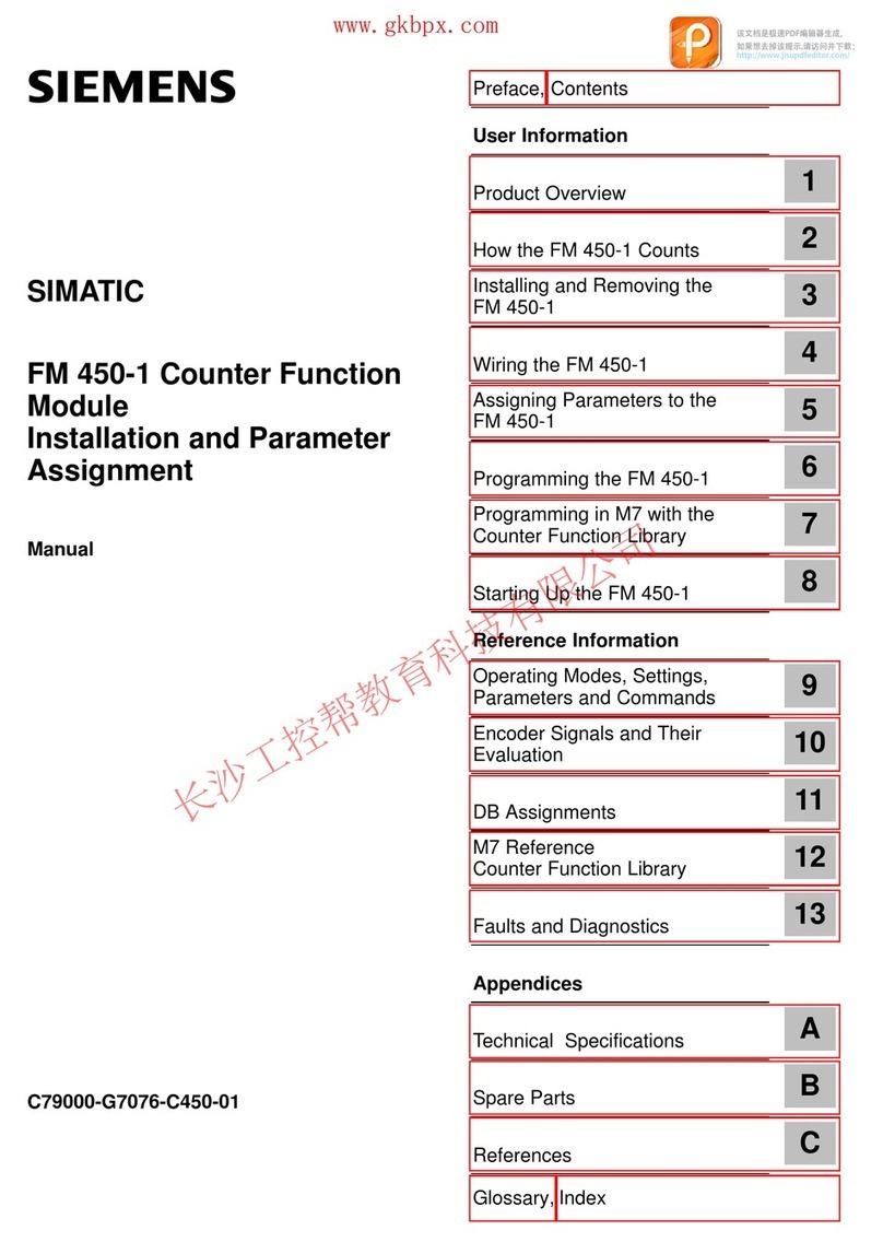 Siemens SIMATIC FM 450-1 manual