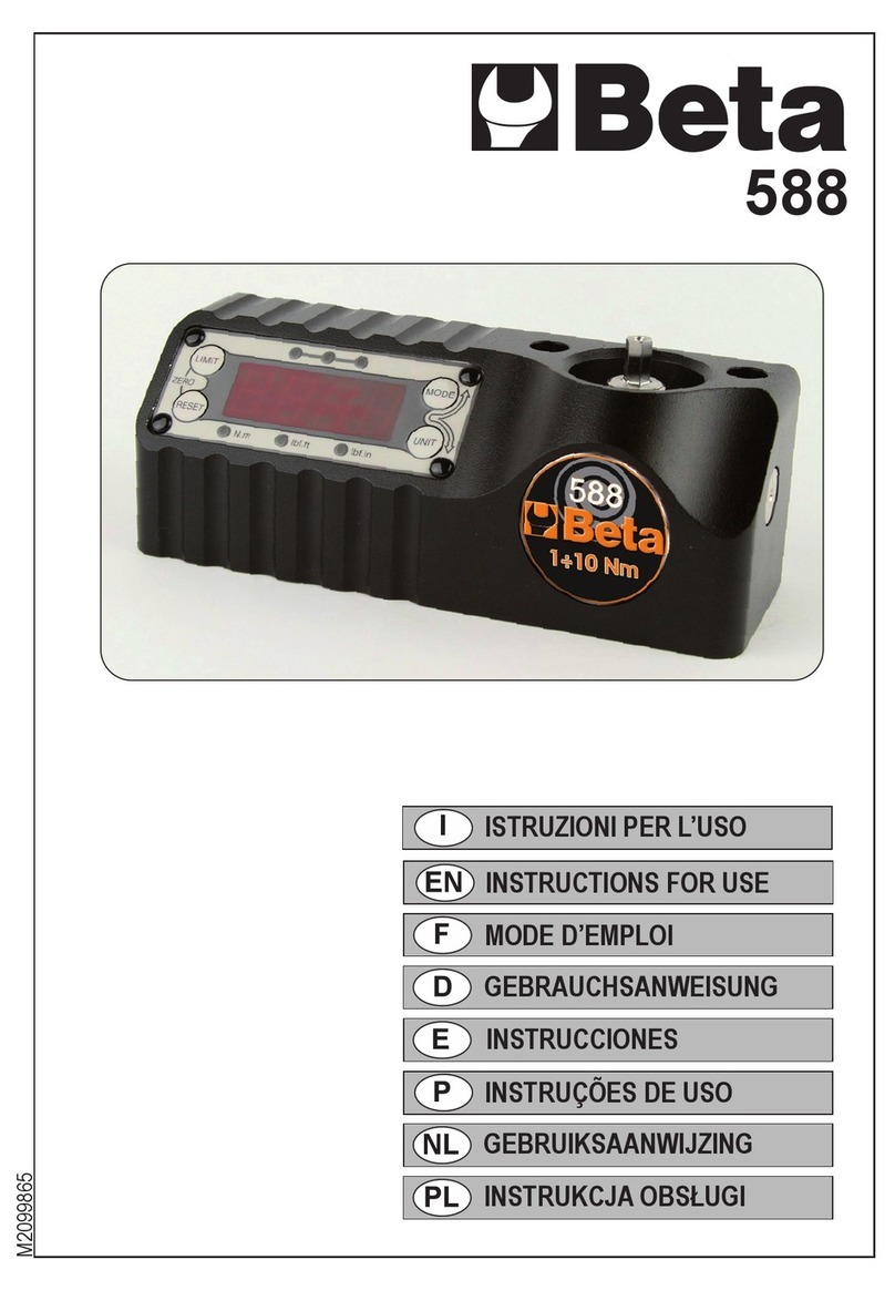 Beta 588 User manual