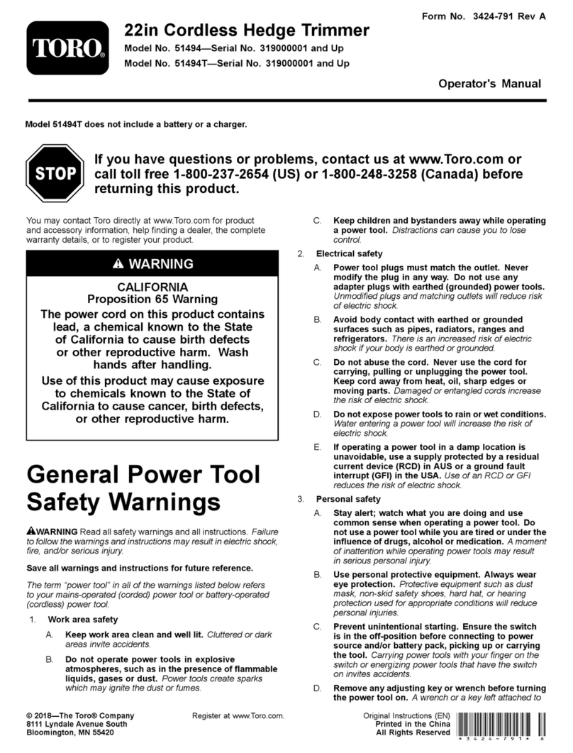 Toro 51494 User manual