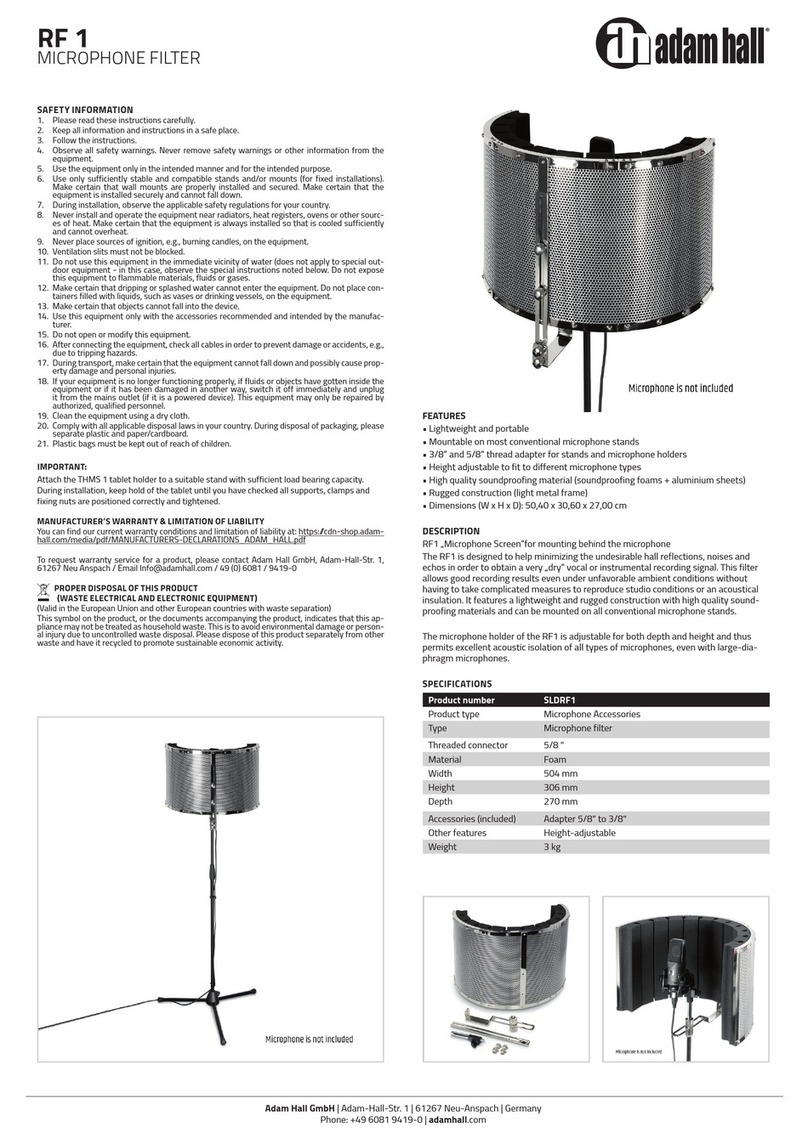 Adam Hall SLDRF1 manual