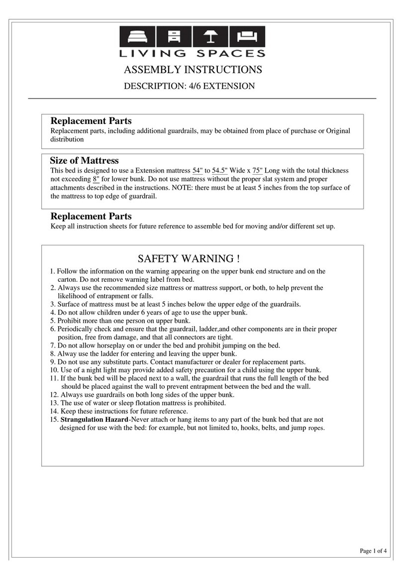 Living Spaces 305-S360-733 User manual