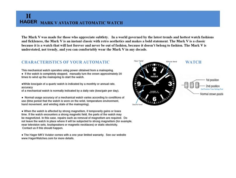 hager MARK V User manual