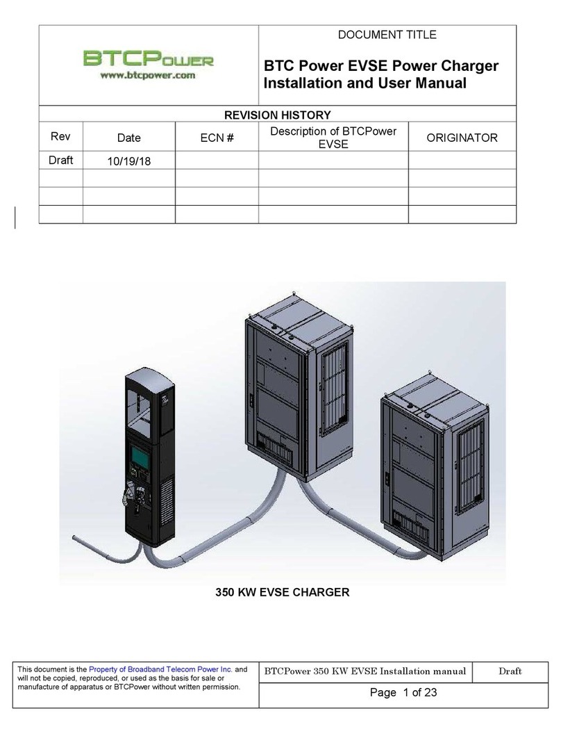 BTCPower EVSE Installation and user manual