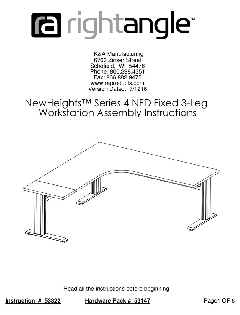 RIGHT ANGLE NewHeights 4 NFD Series Assembly instructions