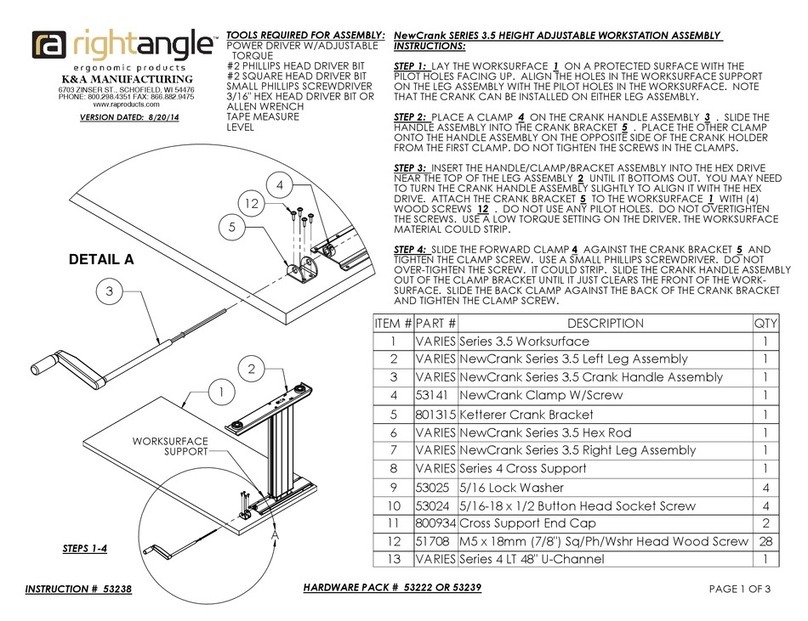 RIGHT ANGLE NewCrank 3.5 Series Assembly instructions