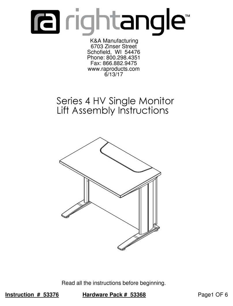 RIGHT ANGLE 4 HV Series Assembly instructions
