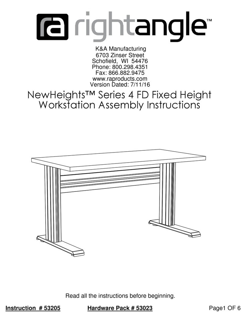 RIGHT ANGLE NewHeights 4 FD Series Assembly instructions