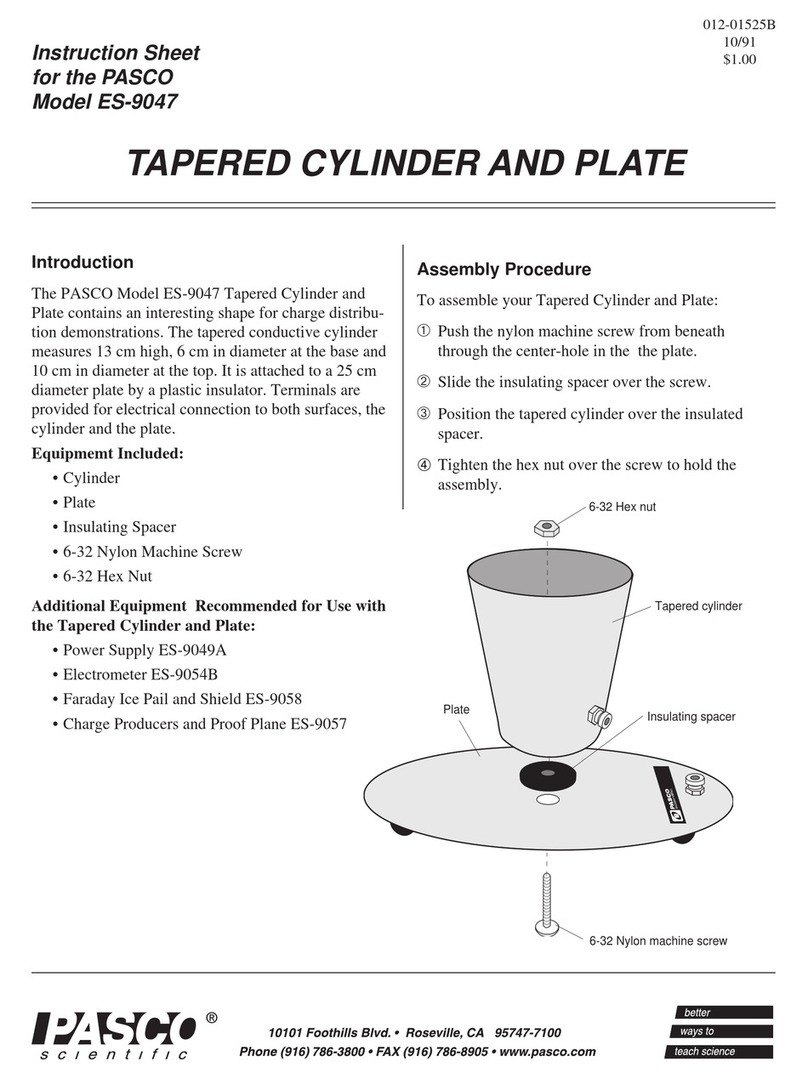 PASCO ES-9047 User manual