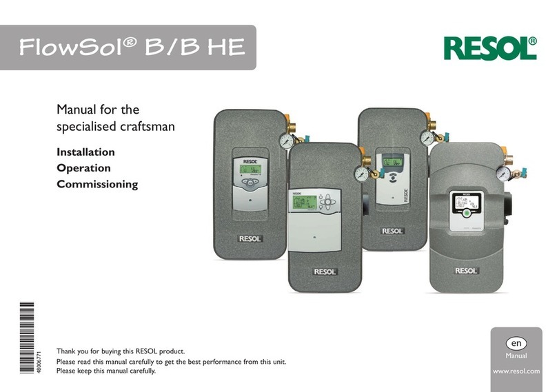 Resol FlowSol B Manual for the specialised craftsman