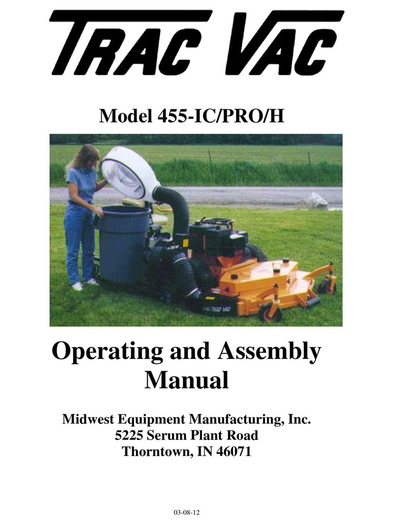 Trac Vac 455-IC/PRO/H Operating and assembly manual