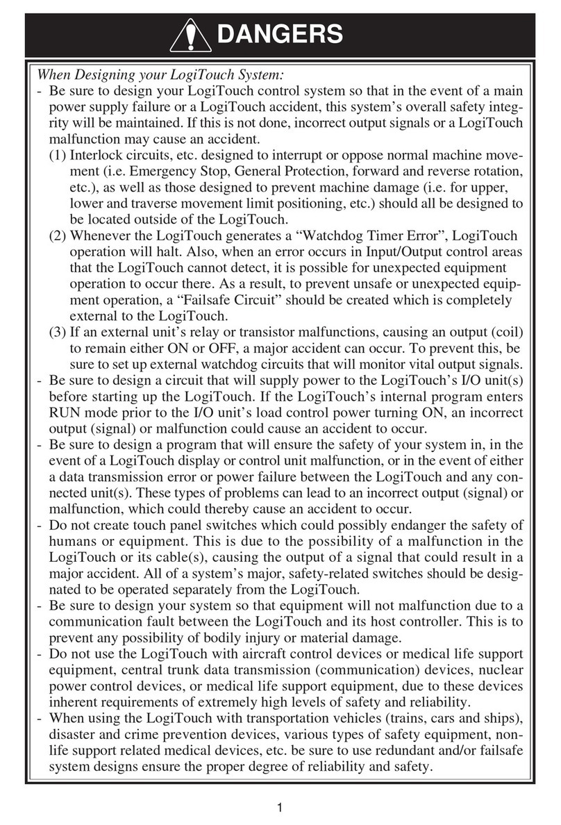 Pro-face LogiTouch GLC150-BG41-RSFL-24V User manual