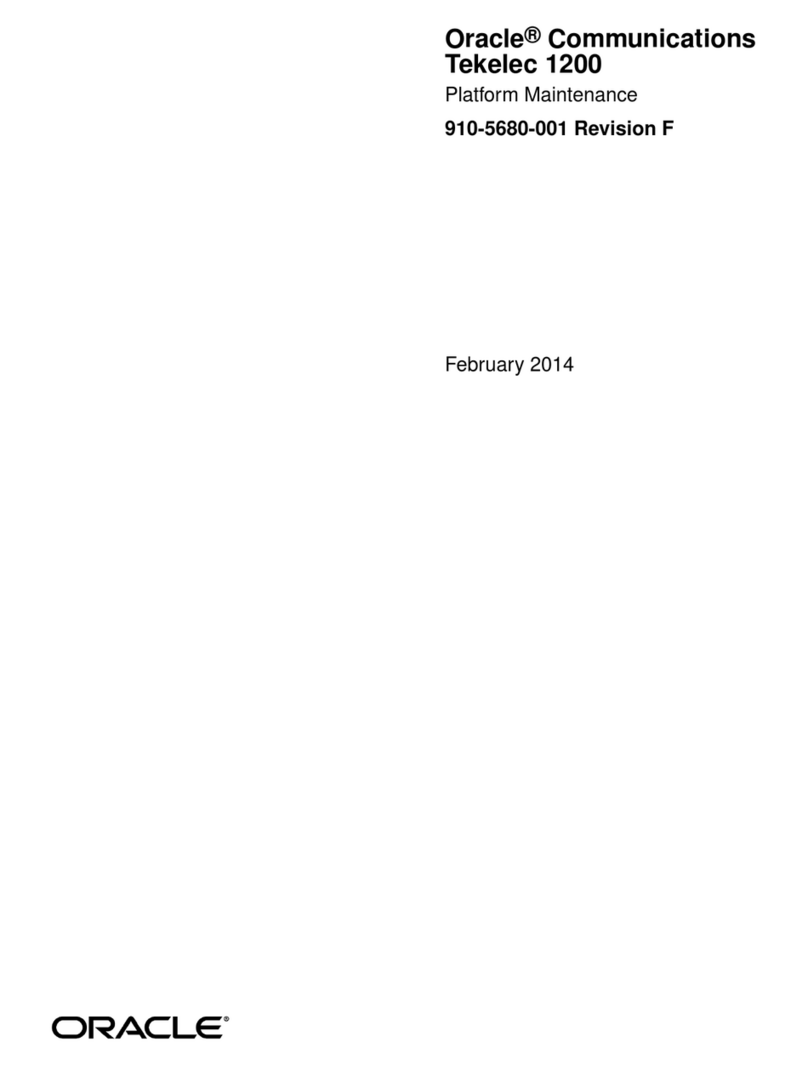 Oracle Tekelec 1200 User manual
