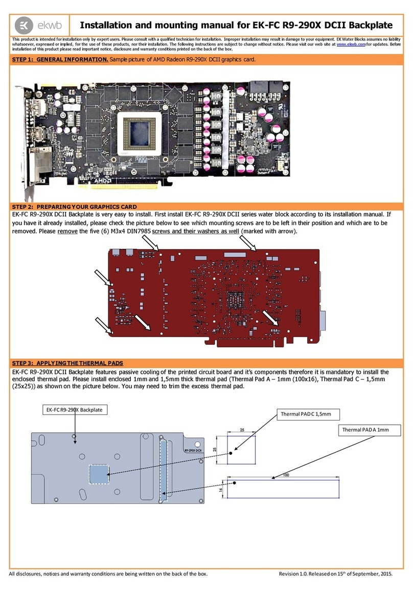 ekwb EK-FC R9-290X DCII Manual