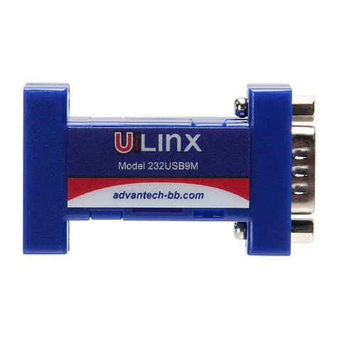Advantech B+B SmartWorx 232USB9M quick start guide