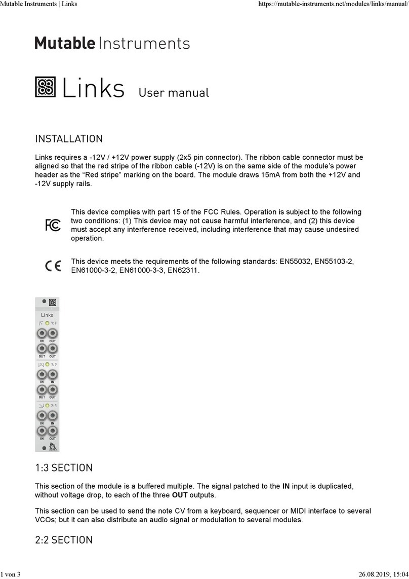 Mutable Instruments Links User manual