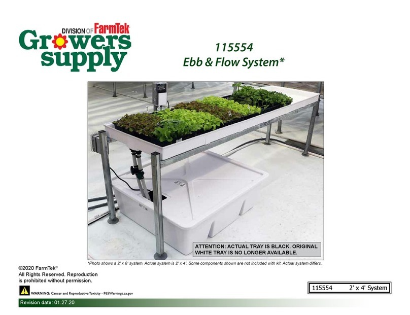 FarmTek Growers Supply 115554 manual FarmTek Growers Supply 115554 manual